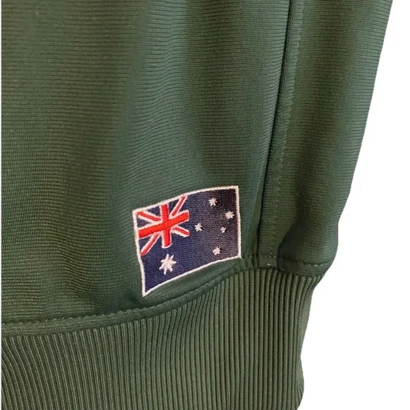 Brooks Track Jacket Team Australia Women’s Medium Green & Yellow Full Zip - Picture 6 of 11